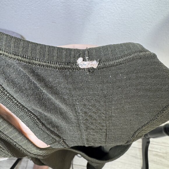 Lululemon Olive Green Racerback Tank Top With Embroidered "S" & Star Design Wome - Picture 6 of 8